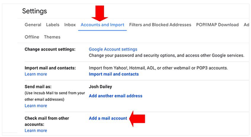 Gmail connection