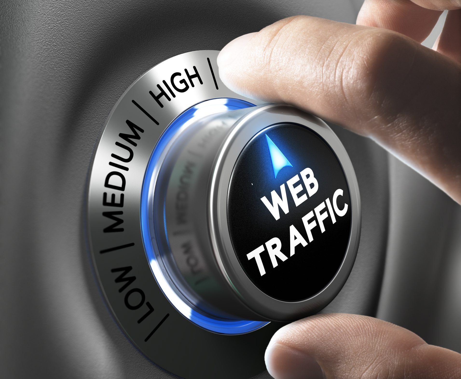 Website Traffic Web Development vector illustration. Group of people create a website. Characters build web page interface design. Flat style. Isolated on white.